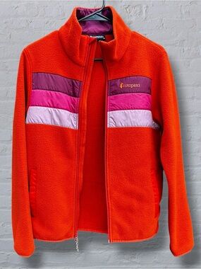 Cotopaxi Teca Colour block Fleece Jacket Orange Pink WS Gorpcore